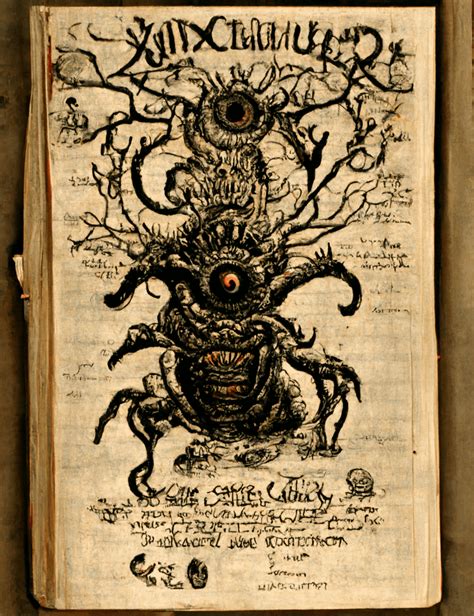 Creepy Ancient Codex : r/midjourney