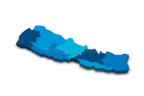 Nepal Political Map of Administrative Divisions Stock Vector ...