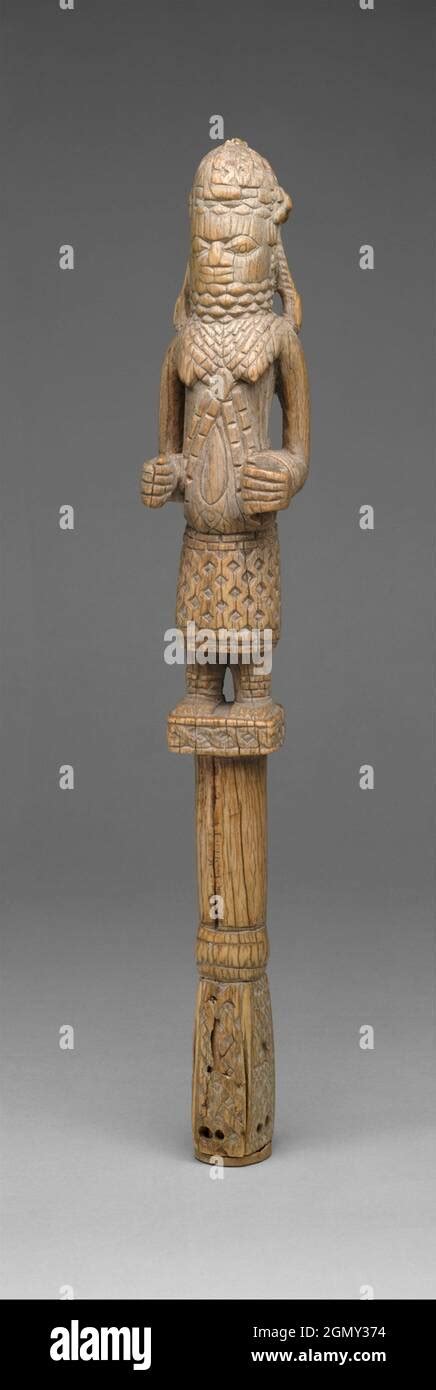 Hand Held Clapper With Oba Date Th Th Century Geography Nigeria