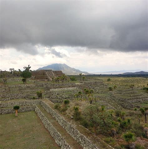 Olmec ruins visited while hiking Cantona, Mexico