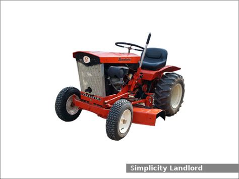 Simplicity Landlord Hp Garden Tractor Review And Specs Tractor Specs