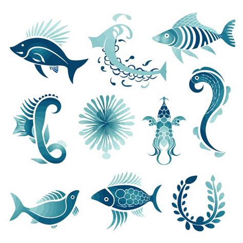 Premium Vector Set Of Fish Icons