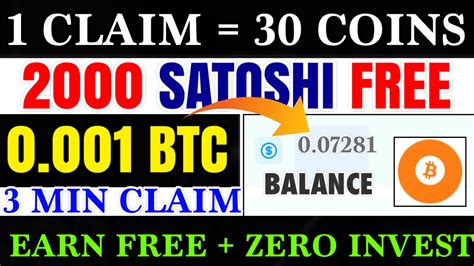 Satoshi Free High Paying Faucet Btc Unlimited Claim