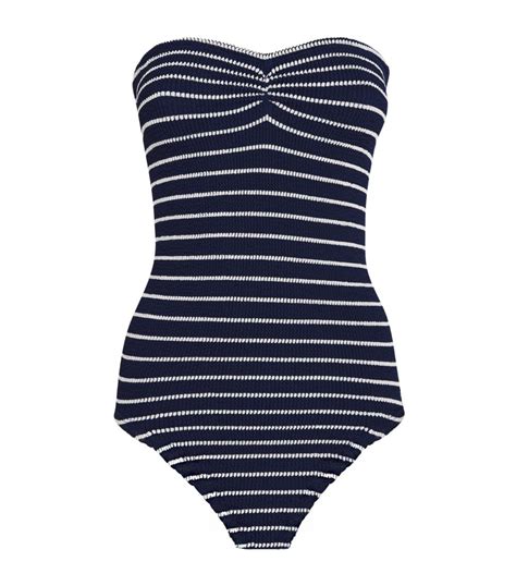 Womens Hunza G Multi Striped Brooke Swimsuit Harrods Uk