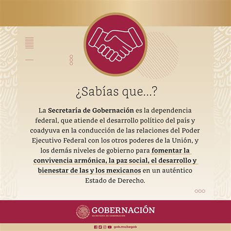 Gobernación On Twitter 📌el Objetivo De La Secretaría De Gobernación