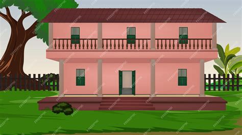 Premium Vector | Illustration of Indian House vector artvillage ...