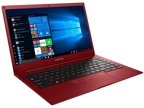 Notebook Positivo Motion Red Q232B Intel Quad Core 2GB EMMC 32GB 14