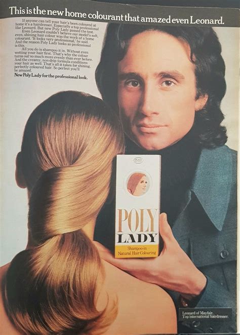 Ad For Poly Lady Hair Colourant Featuring Leonard Of Mayfair She