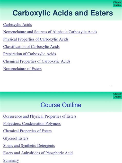 Lecture 5 Carboxylic Acids and Esters-2 | PDF | Ester | Triglyceride