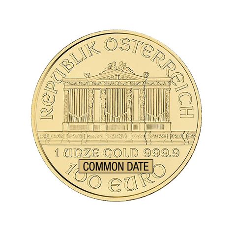 1 Oz Austrian Philharmonic Gold Coin Common Date Goldbullionshops