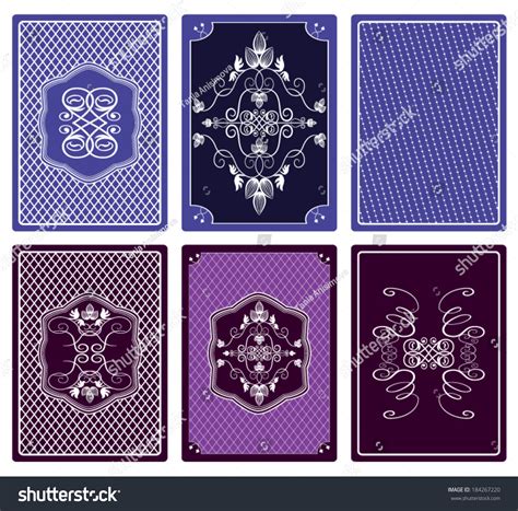 playing card  designs stock vector royalty