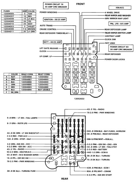 94 Chevy Truck Fuse Block Diagrams