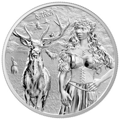 Germania Mint Valkyries Series Ostara 2023 1 Oz Silber