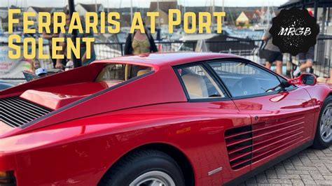 Ferraris At Port Solent Car Meet At Port Solent Including Ferrari