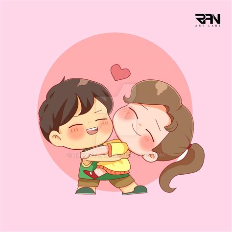 Cute couple chibi art character portrait by RANartlabs on DeviantArt