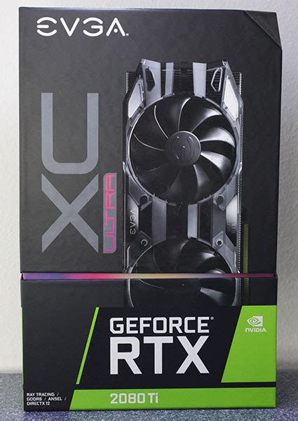 Evga Geforce Rtx Ti Xc Ultra Gb Review Packaging Contents