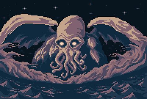 Cthulhu Pixel Art 1920x1296 Wallpaper Teahub Io