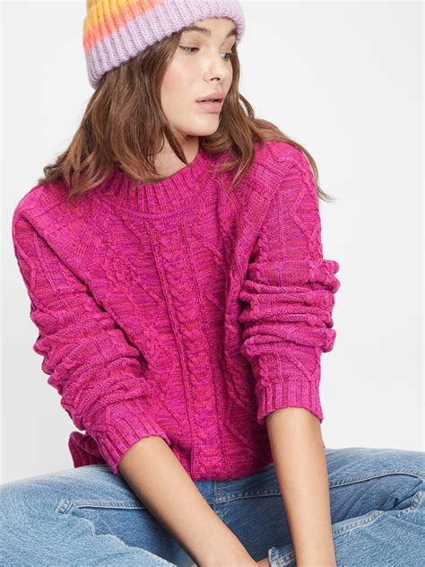 Gap Cable Knit Crewneck Sweater Best Valentines Day Clothes For