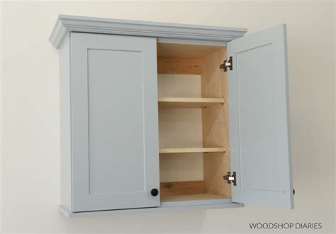 Simple Wall Cabinet with Shelves Plan – Woodshop Diaries