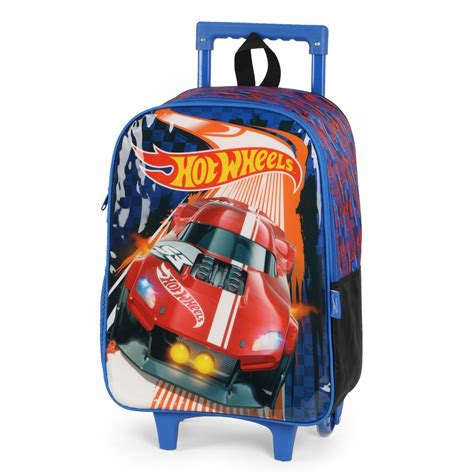MOCHILA DE RODINHAS MENINO HOT WHEELS LOAD