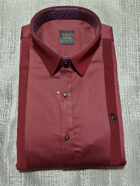 Rentbuy Maroon Velvet Clubwear Shirt Home Trial Free Delivery