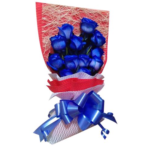 Send Pcs Blue Ecuadorian Roses Bouquet To Philippines