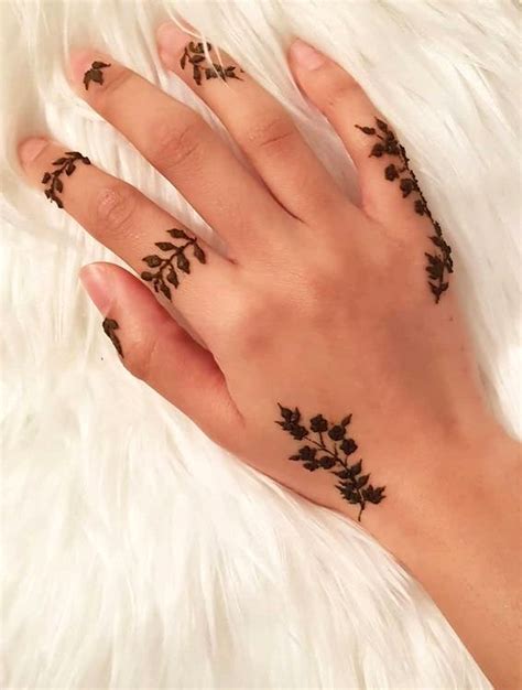 Minimal Henna Designs Easy Floral I Take You Wedding Readings