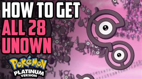 Unknown Pokemon Pearl Guide