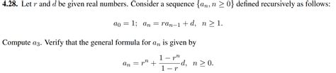 sequences and series - Verifying a Recursion Formula - Mathematics Stack Exchange