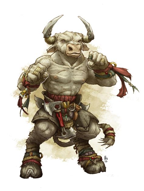 Minotaur Monk by butterfrog on DeviantArt