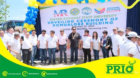 sksu inaugurates romualdez building marks milestone  college