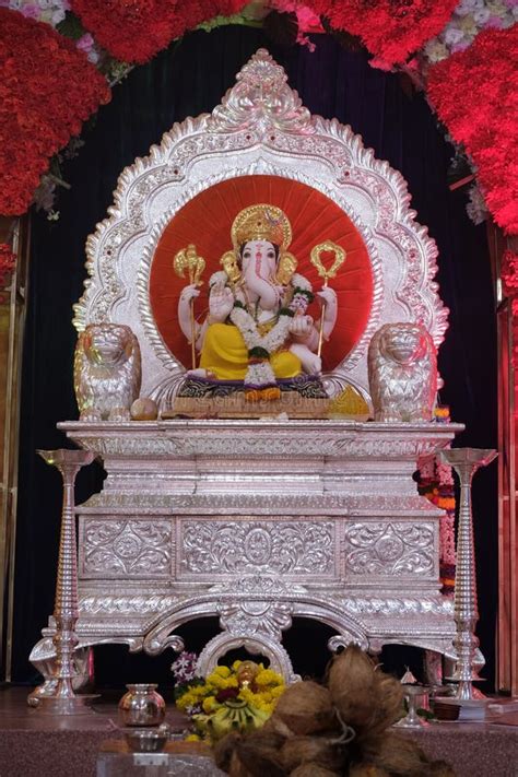 September Pune Maharashtra India Beautiful Idol Of Lord