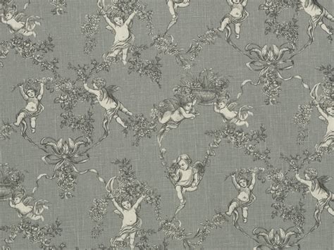 Charcoal Grey Toile Fabric Fabric Bistro Columbia South Carolina