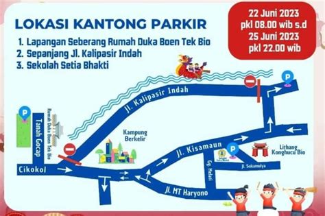 Lokasi Parkir Festival Peh Cun Di Kota Tangerang