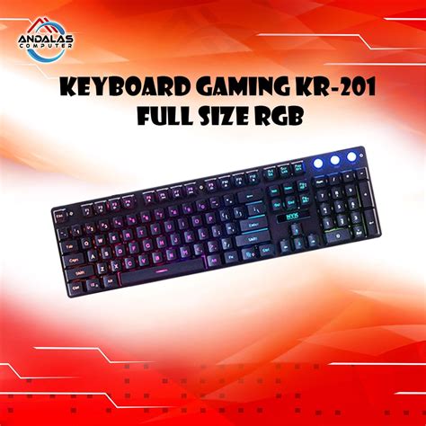 Jual Keyboard Gaming Game Nyk Kr Full Size Rgb Game Master Shopee