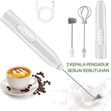 Jual Pembuih Susu Pengocok Telur Handheld Blender Milk Frother Electric