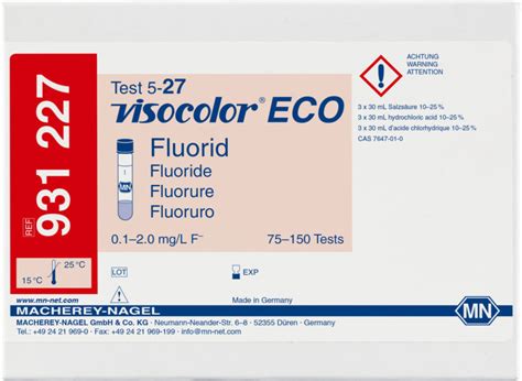 Visocolor® Eco Fluoride Test Kit Vendart Diagnostics