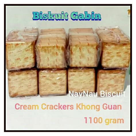 Biskuit Khong Guan Gabin Tawar Gram Cream Crackers Khong Guan