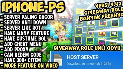 Buset Giveaway Role Unli Coy Growtopia Private Server Terbaru