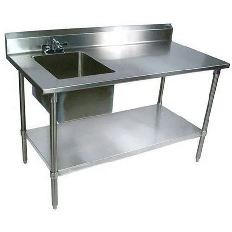 Silver Stainless Steel Sink With Work Table At Rs In Mumbai Id