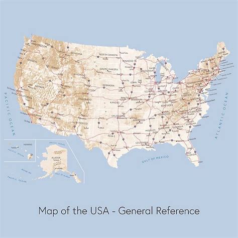 Map of the USA general reference Our beautiful pictures are available ...