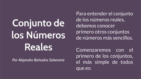 Conjunto de los Números Reales by Alejandro Bañuelos Soberanis on Prezi