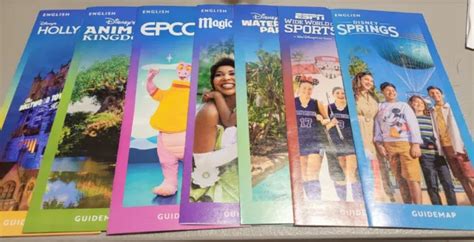 New Walt Disney World Theme Park Maps Maps Brochures Set