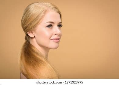 Beautiful Smiling Naked Blonde Girl Long Stock Photo Shutterstock