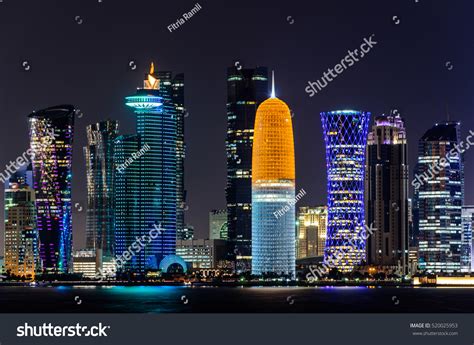doha qatar  night