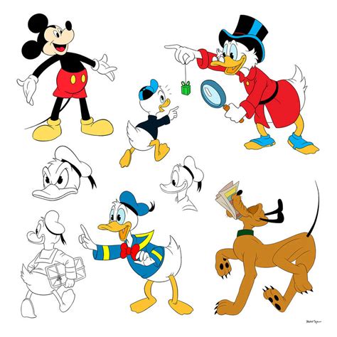 mickey mouse  friends  pedromoya  deviantart