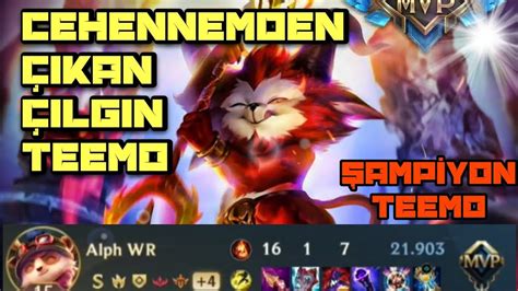 Wild Rift Yon Teemo Mvp Y Ne Teemo Da Alph Wr League Of