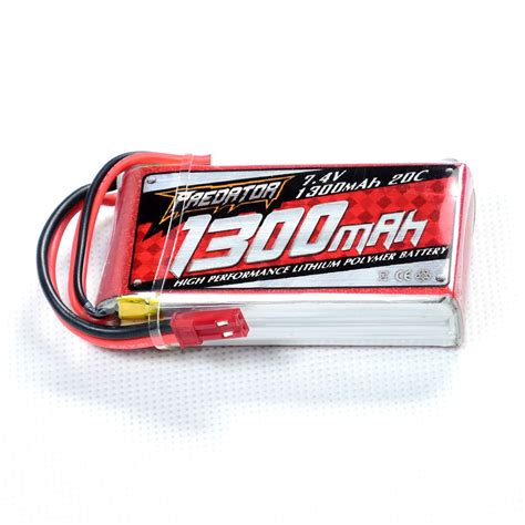 FMS Part 7 4V 2S 1300mAh 20C LiPO Battery JST Plug RC Model Airplane