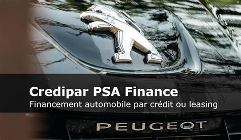 Credipar PSA Finance France Financement Auto Et Leasing