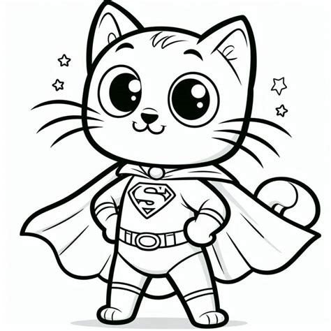 Desenho Gato Galactico Para Colorir - Gato Galáctico Desenho Para Colorir